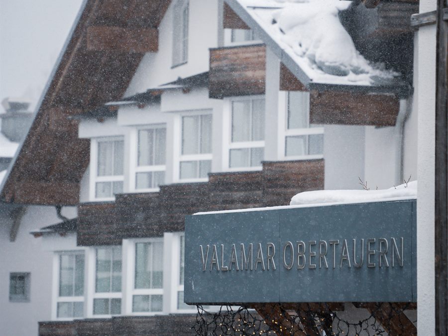 The Valamar Obertauern hotel in the snow